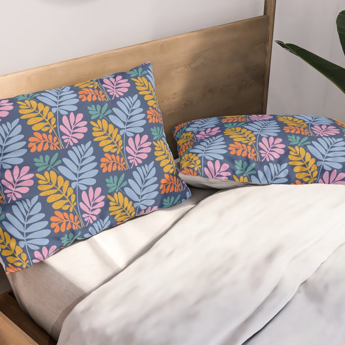 Tropical Bright Night Pattern Pillow Sham Gallery Image 2