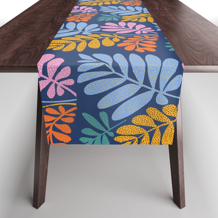 Tropical Bright Night Pattern Table Runner Gallery Image 1