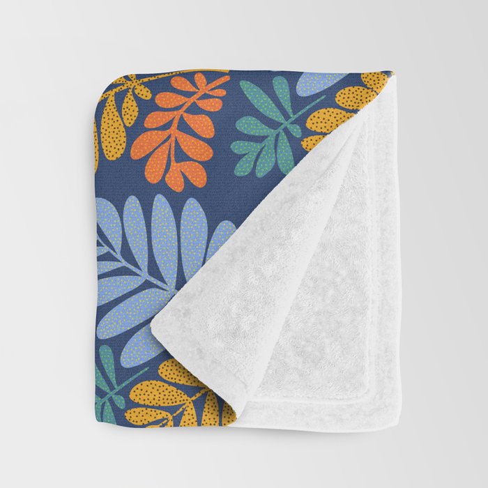Tropical Bright Night Pattern Throw Blanket Gallery Image 3
