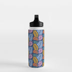 Tropical Bright Night Pattern Water Bottle Gallery Image 3