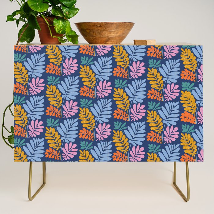 Tropical Bright Night Pattern Credenza Gallery Image 1