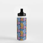 Tropical Bright Night Pattern Water Bottle Gallery Image 2