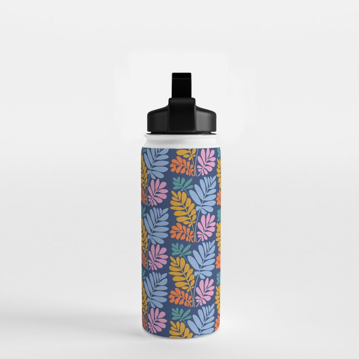 Tropical Bright Night Pattern Water Bottle Gallery Image 2