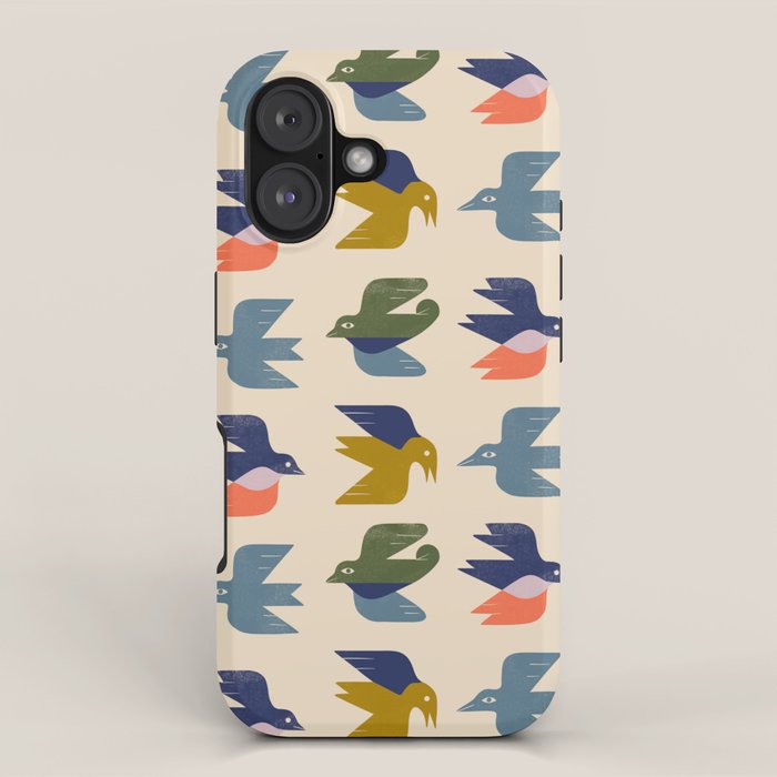 Four Birds Grid iPhone Case Gallery Image 1
