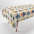 Four Birds Grid Tablecloth Gallery Image 1