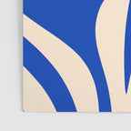 Maldives Abstract Botanical Pattern in Bright Blue and Cream Poster Gallery Image 3