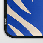 Maldives Abstract Botanical Pattern in Bright Blue and Cream Laptop Sleeve Gallery Image 3