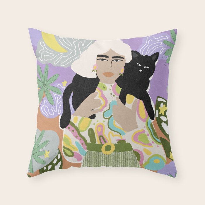 Witchy Woman Throw Pillow Gallery Image 6