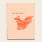 Allergic to Nuts - Origami Orange Squirrel Notebook Gallery Image 4