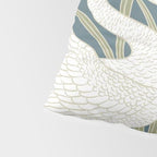 Walter Crane Swans Rush and Iris Vintage Swan Design Pillow Sham Gallery Image 4