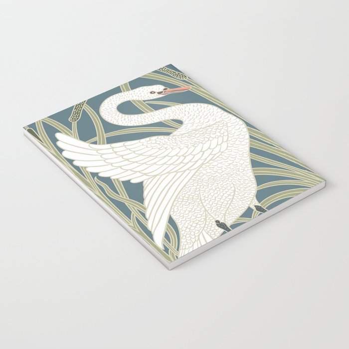 Walter Crane Swans Rush and Iris Vintage Swan Design Notebook Gallery Image 3
