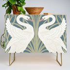 Walter Crane Swans Rush and Iris Vintage Swan Design Credenza Gallery Image 1
