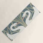 Walter Crane Swans Rush and Iris Vintage Swan Design Yoga Mat Gallery Image 1