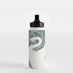 Walter Crane Swans Rush and Iris Vintage Swan Design Water Bottle Gallery Image 2