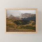 Misty Mountain Roadscape Mini Art Print Gallery Image 1