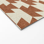 boho geometric aztec in ginger Welcome Mat Gallery Image 2
