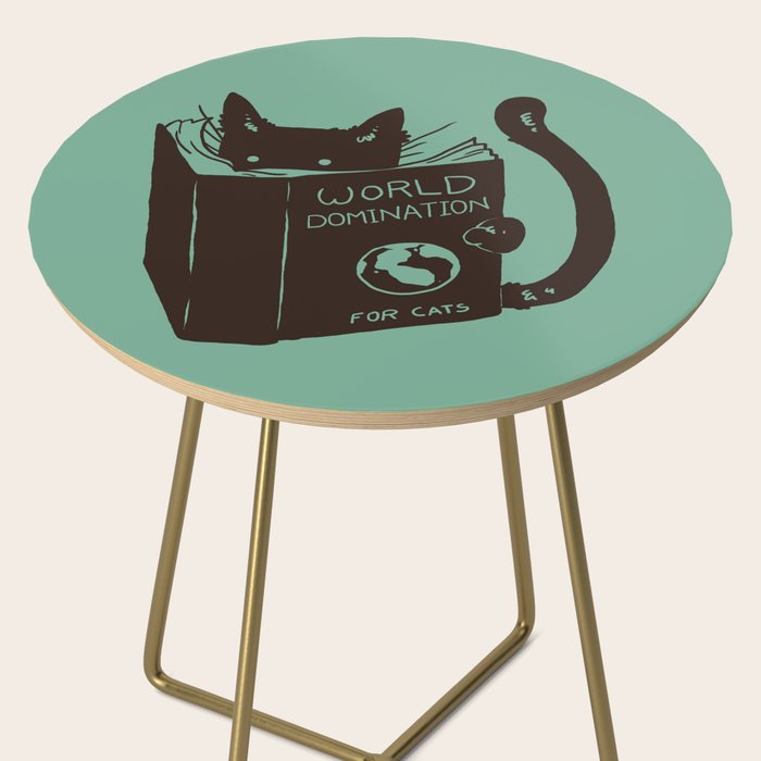 World Domination for Cats (Green) Side Table Gallery Image 2