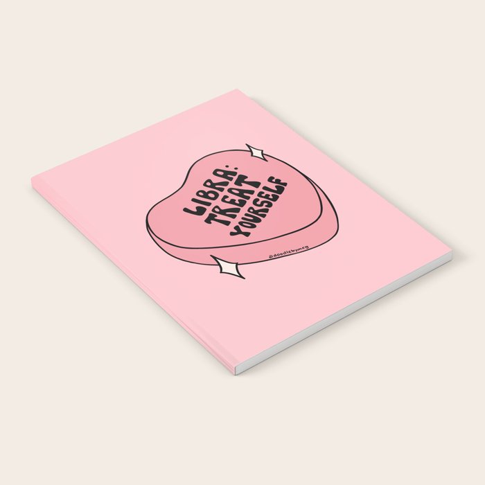 Libra Conversation Heart Notebook Gallery Image 2