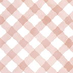 Hand Painted Pink Festive Gingham Theme Coffee Mug Gallery Image 2