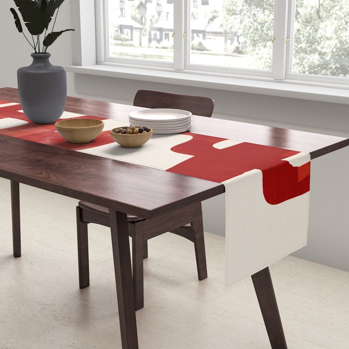 Modern Abstract Shapes 47 Table Runner Gallery Image 2