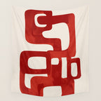 Modern Abstract Shapes 47 Wall Tapestry Gallery Image 4