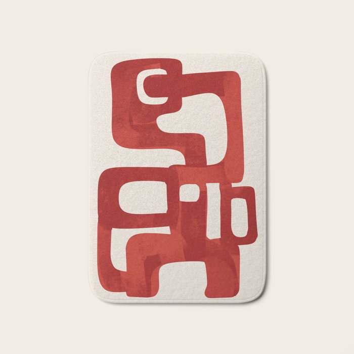 Modern Abstract Shapes 47 Bath Mat Gallery Image 1