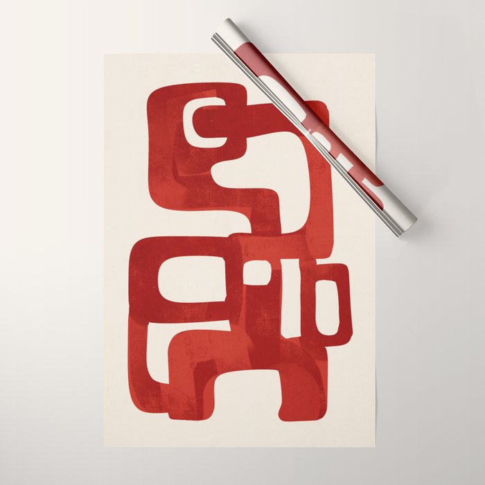Modern Abstract Shapes 47 Wrapping Paper Gallery Image 1