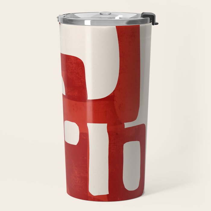 Modern Abstract Shapes 47 Travel Mug Gallery Image 2