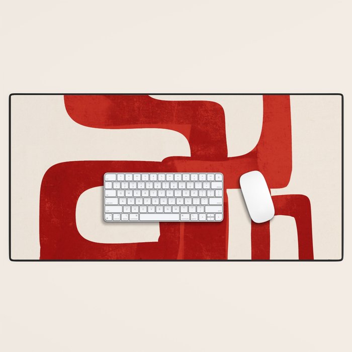 Modern Abstract Shapes 47 Desk Mat Gallery Image 1