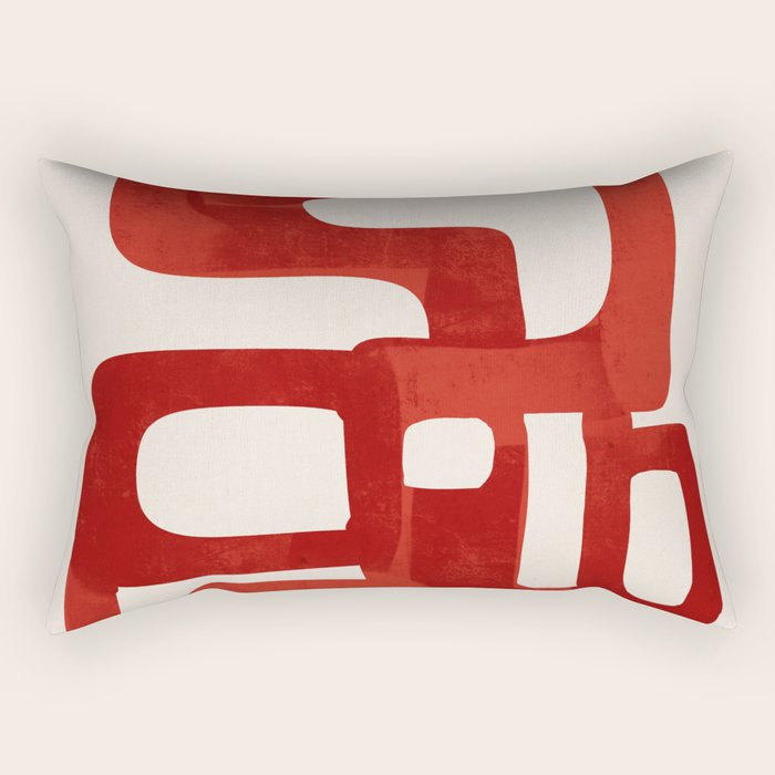 Modern Abstract Shapes 47 Rectangular Pillow Gallery Image 1