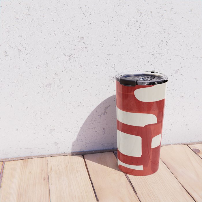 Modern Abstract Shapes 47 Travel Mug Gallery Image 4