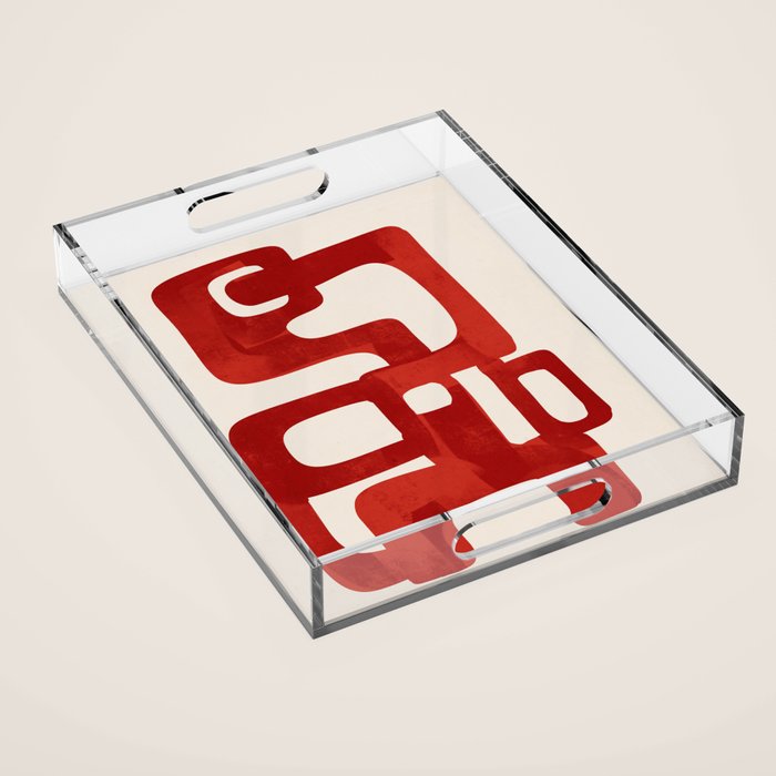 Modern Abstract Shapes 47 Acrylic Tray Gallery Image 1
