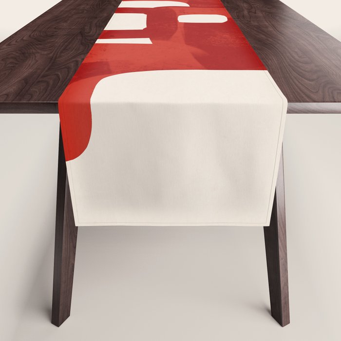 Modern Abstract Shapes 47 Table Runner Gallery Image 1