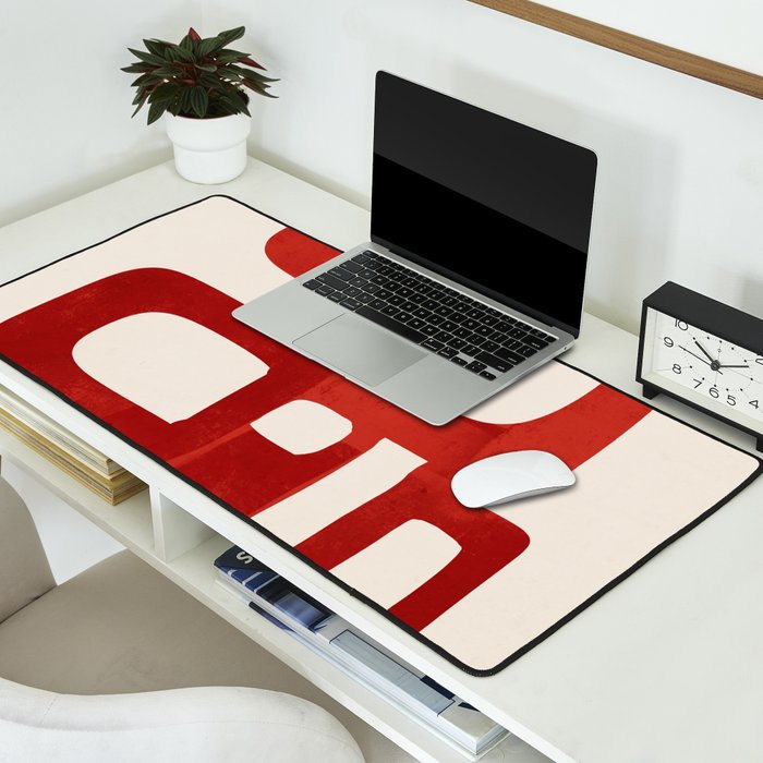 Modern Abstract Shapes 47 Desk Mat Gallery Image 2