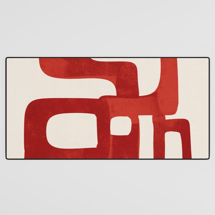 Modern Abstract Shapes 47 Desk Mat Gallery Image 3