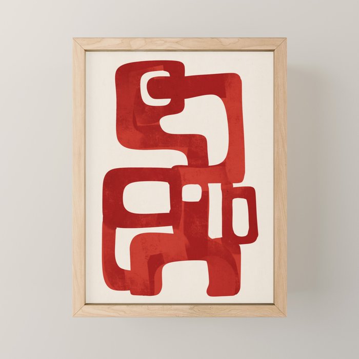 Modern Abstract Shapes 47 Mini Art Print Gallery Image 1