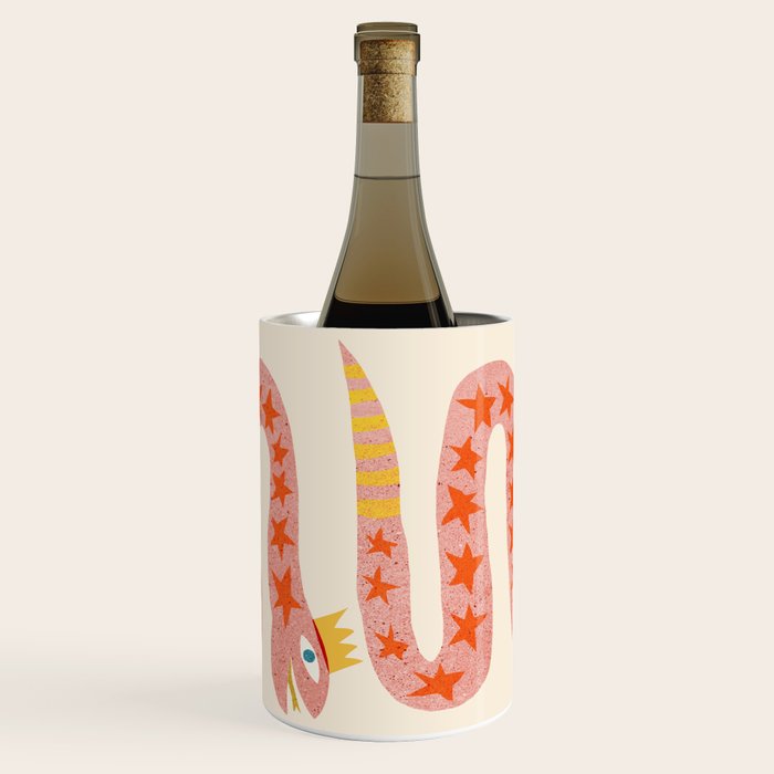 Abstraction_LITTLE_KING_COBRA_SNAKE_CUTE_ADORABLE_POP_ART_0916A Wine Chiller Gallery Image 2