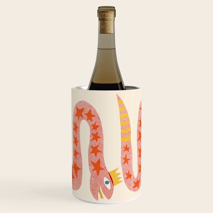 Abstraction_LITTLE_KING_COBRA_SNAKE_CUTE_ADORABLE_POP_ART_0916A Wine Chiller Gallery Image 3