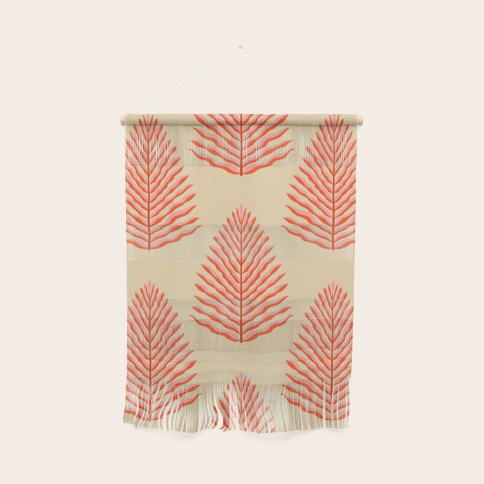 Pink and Red Organic Leaf Wall Hanging Gallery Image 1