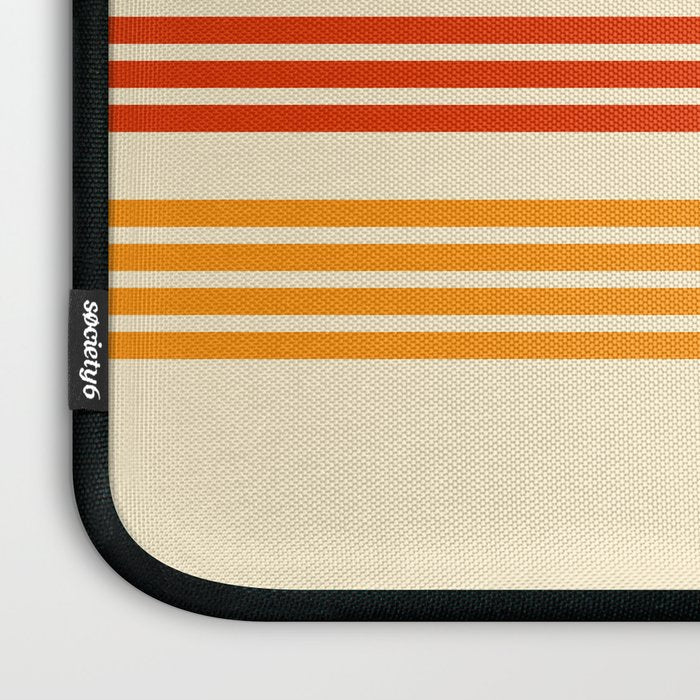 Kenshin - Classic Old School Retro Stripes Laptop Sleeve Gallery Image 3