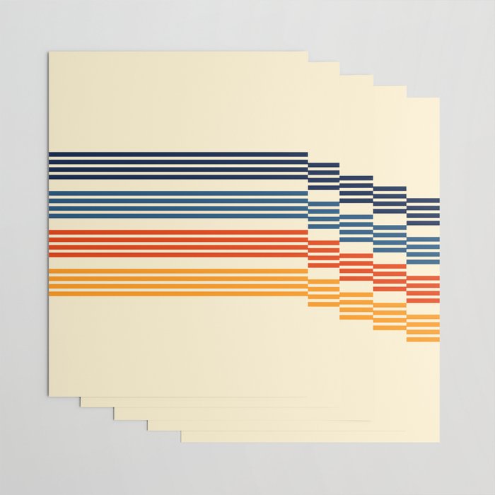 Kenshin - Classic Old School Retro Stripes Wrapping Paper Gallery Image 3