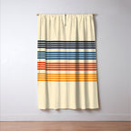 Kenshin - Classic Old School Retro Stripes Window Curtain Gallery Image 3
