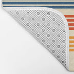 Kenshin - Classic Old School Retro Stripes Bath Mat Gallery Image 2
