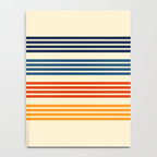 Kenshin - Classic Old School Retro Stripes Notebook Gallery Image 4