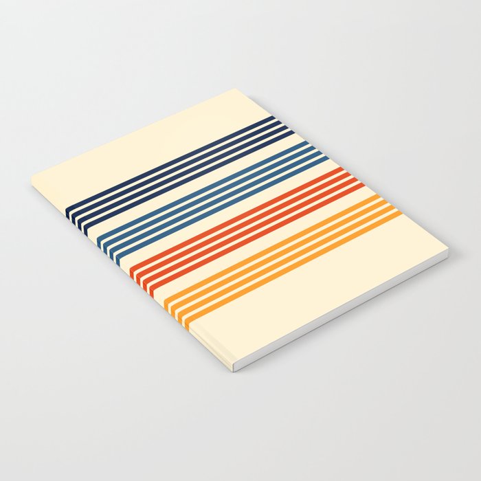 Kenshin - Classic Old School Retro Stripes Notebook Gallery Image 2