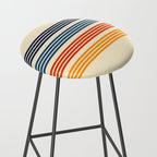 Kenshin - Classic Old School Retro Stripes Stool Gallery Image 2