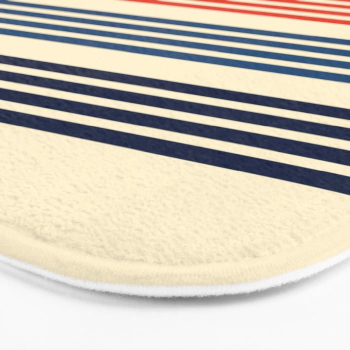Kenshin - Classic Old School Retro Stripes Bath Mat Gallery Image 3