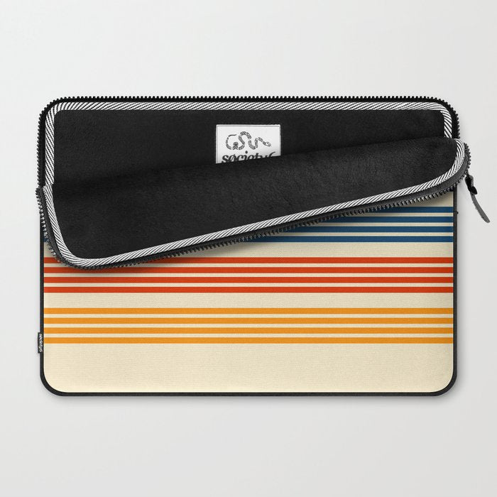 Kenshin - Classic Old School Retro Stripes Laptop Sleeve Gallery Image 2