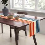 Kenshin - Classic Old School Retro Stripes Table Runner Gallery Image 2