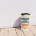 Kenshin - Classic Old School Retro Stripes Travel Mug Gallery Image 4